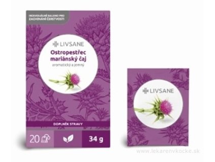LIVSANE Pestrec mariánsky čaj 20x1,7g