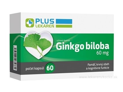 PLUS LEKÁREŇ Ginkgo biloba 60 mg 60 ks