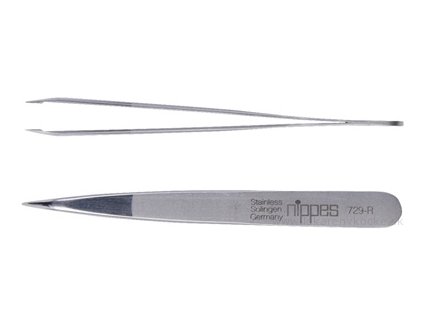 Pinzeta špicatá,matná, nerez 9,5 cm Nippes Solingen