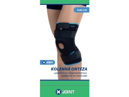 X-JOINT 503 ortéza kolenná s patelárnou a ligamentárnou podporou na suchý zips, veľkosť XL