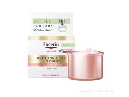 Eucerin HYALURON-FIL.+ELASTICITY Denný krém REFILL Rosé, SPF30, anti-age, náhradná náplň 1x50 ml