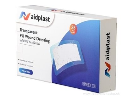 Aidplast Náplasť na rany sterilná, vodeodolná (9 x 15 cm) 25 náplastí