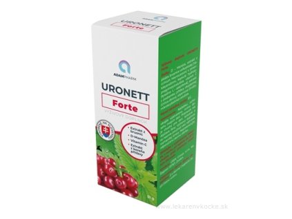 ADAMPharm Uronet Forte – 60 kapsúl s brusnicami, D‑manózou, vitamínom C a výťažkom z pŕhľavy pre podporu močových ciest