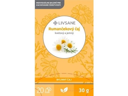 LIVSANE Rumančekový čaj 20x1,5 g