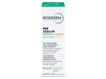 Bioderma Sébium Kerato+ krém 30 ml – starostlivosť proti nedokonalostiam a akné