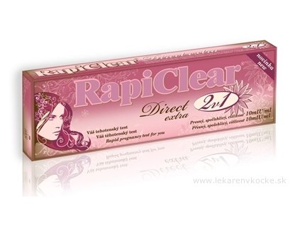RapiClear Tehotenský test Direct extra 2v1 2 ks