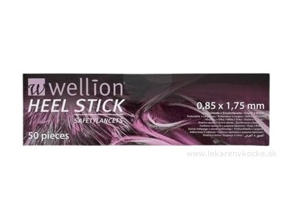 Wellion HEEL STICK - Lanceta bezpečnostná 50 ks