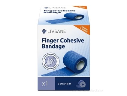 LIVSANE Kohezívne fixačné ovínadlo na prsty 5 cm x 4,5 m