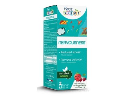 Petit Chêne Nervousness 125 ml – detský sirup (jahoda & čerešňa) na upokojenie nervového systému