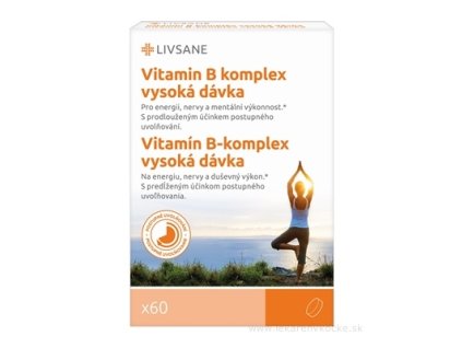 LIVSANE Vitamín B komplex tbl s postupným uvoľňovaním 60 ks