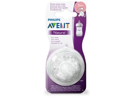 AVENT Cumlík na fľašu Natural č.5 2 ks