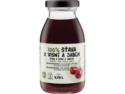 zdravo 100% ŠŤAVA Z VIŠNÍ A JABĹK 200 ml