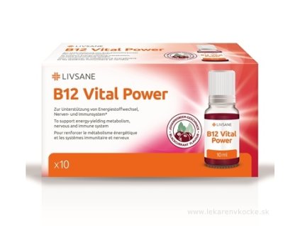 LIVSANE B12 Životná sila roztok v ampulkách 10x10 ml (100 ml)