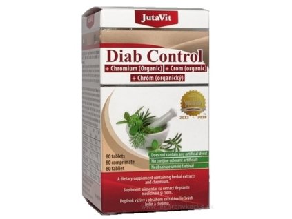 JutaVit Diab Control + organický chróm 80 ks