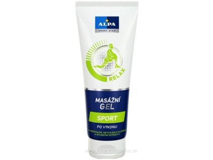 ALPA SportStar GEL MASÁŽNY ŠPORT 210 ml