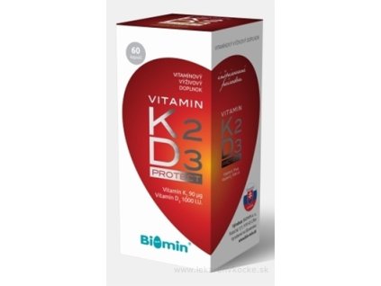 Biomin VITAMIN K2 + D3 PROTECT 60 ks