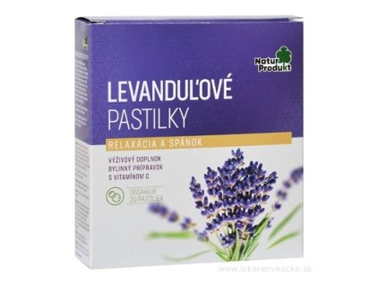 NaturProdukt LEVANDUĽOVE PASTILKY 1x20 ks