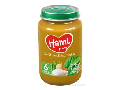 Hami príkrm Špenát s morskou treskou 200 g