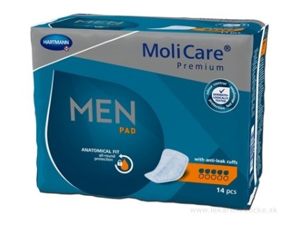 MoliCare Premium Men pad 5 kvapiek inkontinenčné vložky pre mužov 14 ks