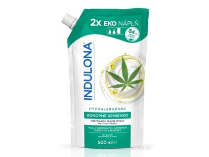 INDULONA Tekuté mydlo Konopné semienko 500ml, Náhradná náplň
