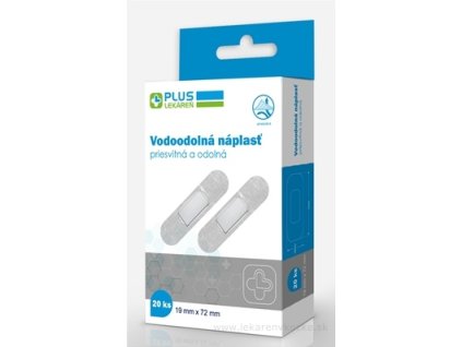 PLUS LEKÁREŇ Náplasť vodoodolná 20 ks
