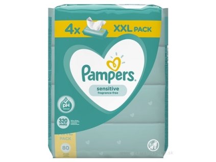 PAMPERS Baby Wipes Sensitive 4x80 ks