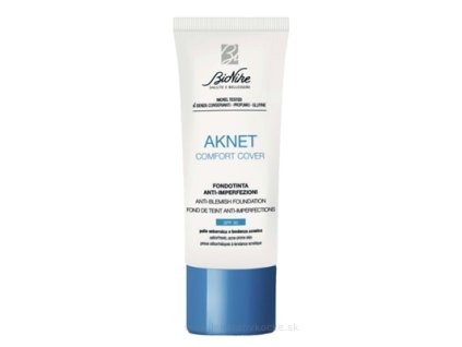 BioNike AKNET Comfort Cover SPF 30 Sable – Krycí Tekutý Make-up proti Nedokonalostiam, 30 ml