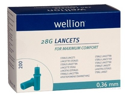Wellion LANCETS 28G - Lanceta sterilná 200 ks