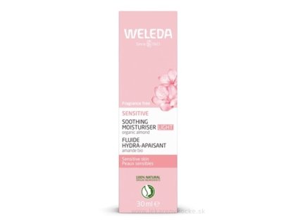 WELEDA Upokojujúci pleťový krém Sensitive Light s bio mandľovým olejom 30ml