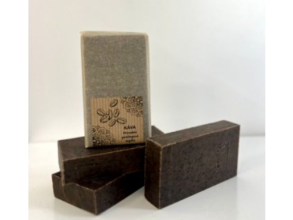 KÁVA prírodné peelingové mydlo