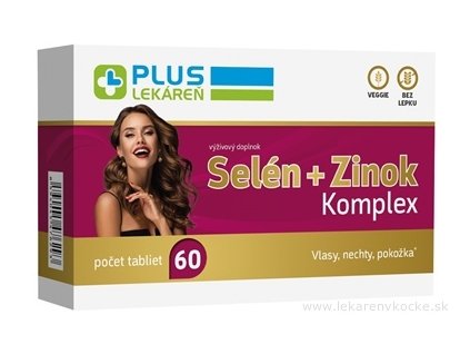 PLUS LEKÁREŇ Selén + Zinok Komplex 60 ks