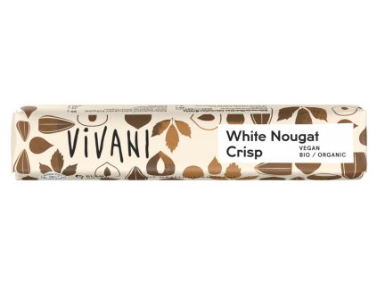VIVANI 3-nugátová tyčinka biela s ryžovým mliekom 5 g