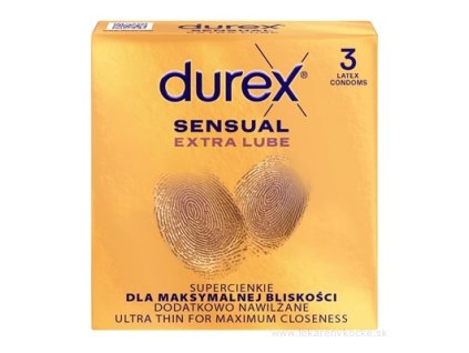 DUREX Sensual extra lube 3 kusy