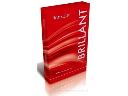 MAXIS BRILLANT STEHENNÉ PANČUCHY NEKĹZAVÉ veľkosť 3, (II.KT), krátke, bez špice, s krajkou, bronz, 1x1 pár