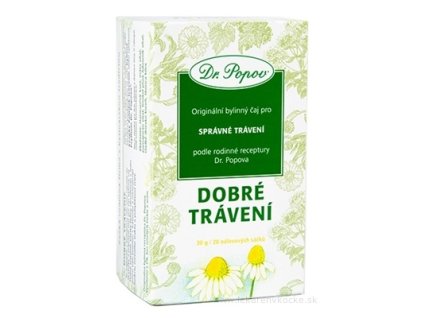 Dr. Popov Bylinný čaj Dobré trávenie 20x1,5g