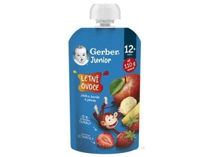 Gerber Junior Kapsička LETNÉ OVOCIE ovocná desiata (od ukonč. 12. mesiaca) 1x110 g