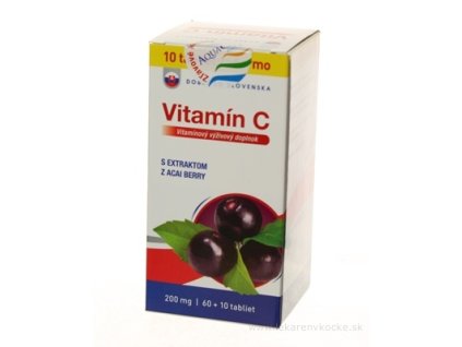 Dobré z SK Vitamín C 200 mg príchuť ACAI tbl 60+10 zadarmo (70 ks)