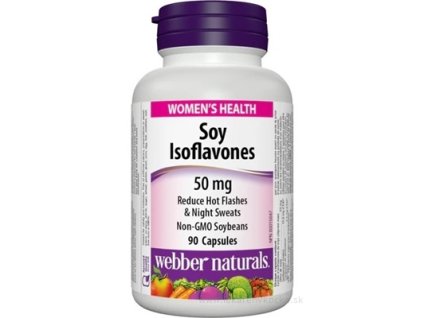 Webber Naturals Sójové izoflavóny 50 mg – podpora hormonálnej rovnováhy, 90 kapsúl