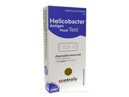 Controly Test HELIKOBAKTER súprava na samodiagnostický test, antigénový, zo vzorky stolice 1ks