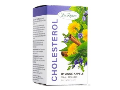 Dr. Popov Bylinné kapsle Cholesterol 60 kapsúl