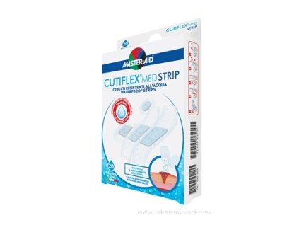 Master Aid Cutiflex Med Transparentné sterilné vodeodolné náplasti (4 veľkosti) 20ks