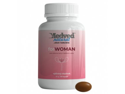 Medveď natural forWOMAN 30 kapsúl