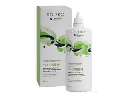 YALFRESH roztok na kontaktné šošovky s kyselinou hyalurónovou 360 ml