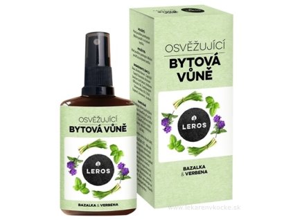 LEROS OSVIEŽUJÚCA BYTOVÁ VÔŇA BAZALKA & VERBENA bytový parfum, rozprašovač 100 ml