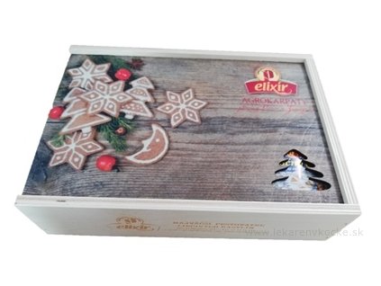 AGROKARPATY kazeta Elixír čajová, drevená Vianoce 60x1,5 g