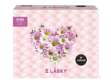 LEROS Z LÁSKY 6 – Bylinková energia 20×2 g + Bylinková veselosť 20×1,8 g (76 g), darčekový set, inov. 2025