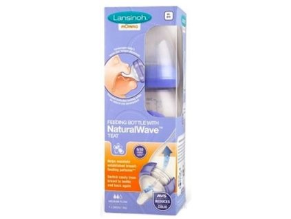 Lansinoh Dojčenská fľaša s NaturalWave cumľom 240 ml