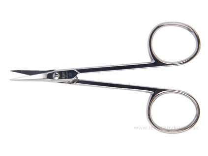 Nippes Solingen Nippes Nožničky na kožu zahnuté špicaté 9cm