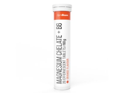 Magnézium chelát + B6 šumivý - GymBeam 80g
