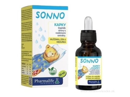 Pharmalife Sonno – Galenika kvapky s extraktmi z mučenky, lipy a medovky 30 ml